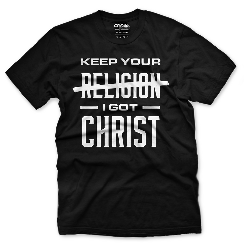 Keep Your Religion Black Tee - Unisex