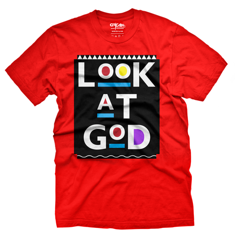 Look At God Red Tee - Unisex